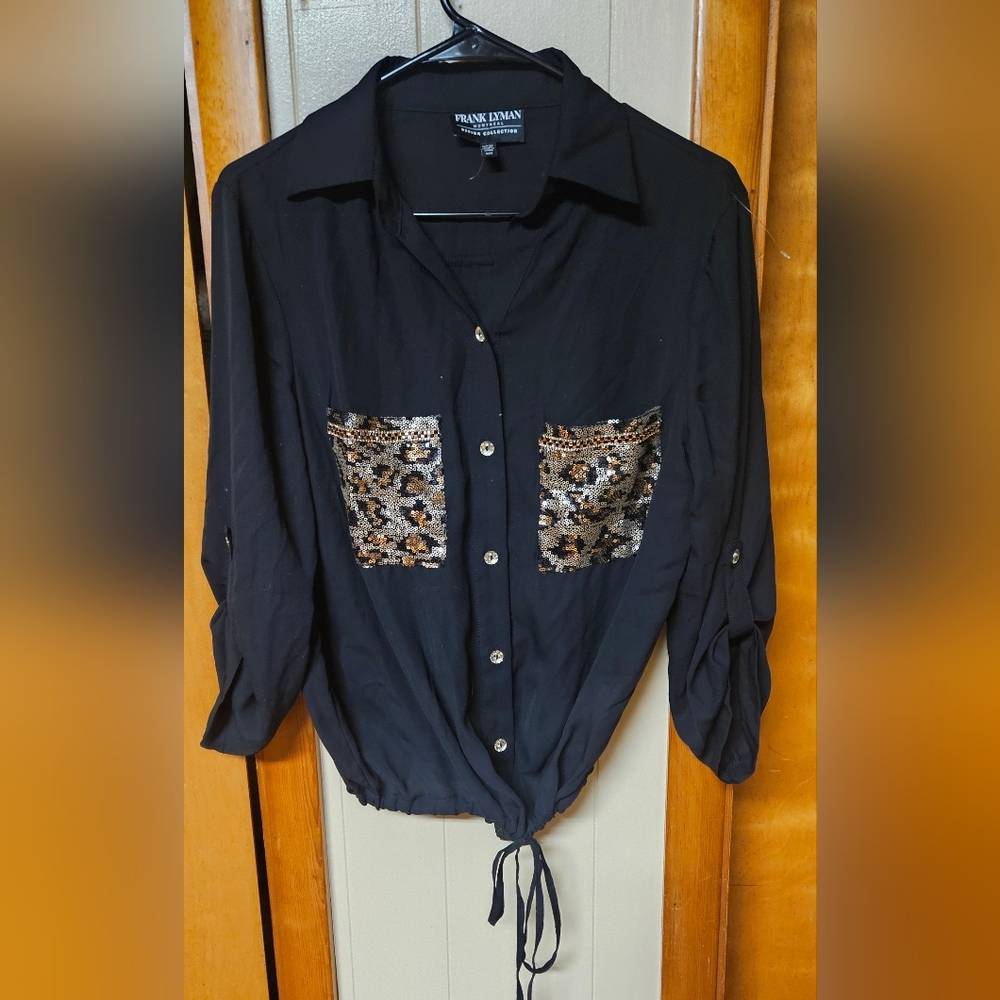 Frank Lyman Design Black Shirt